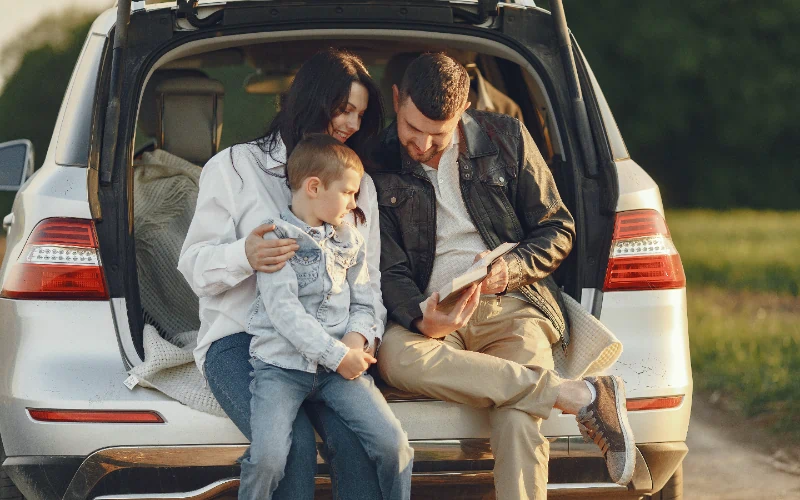 Carros familiares de acordo com o número de filhos