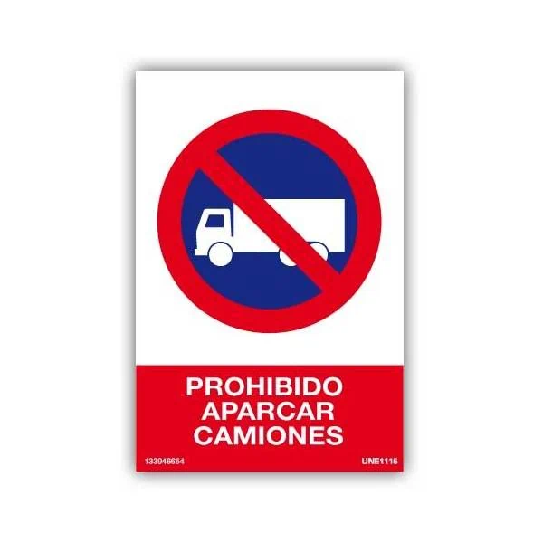 Prohibido aparcar camiones